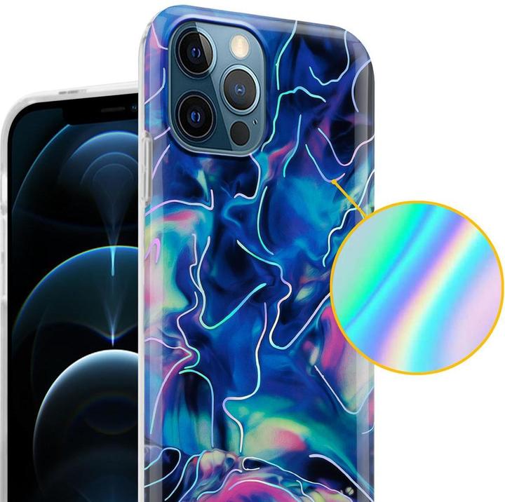 Image du produit Cadorabo Couverture IMD TPU Marbre coloré (Apple iPhone 12 Pro Max)