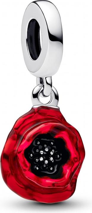 Immagine prodotto Pandora Ciondolo pendente fiore rosso (Argento 925, Smalto)