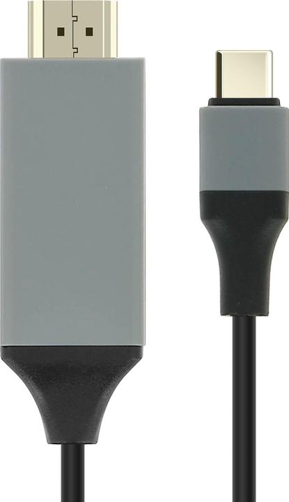 Produktbild Wiwu Videokabel Adapter USB-C / HDMI Ultra HD 2m – Schwarz (2 m, USB)