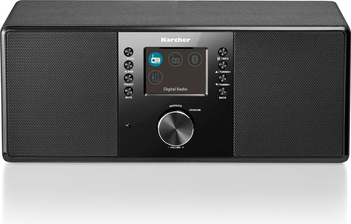 Actual product image Karcher DAB 5000+ Digitalradio (DAB+ / UKW-RDS, AUX-IN, Bluetooth, Wecker mit Dual-Alarm) schwarz (VHF, DAB+, Bluetooth)