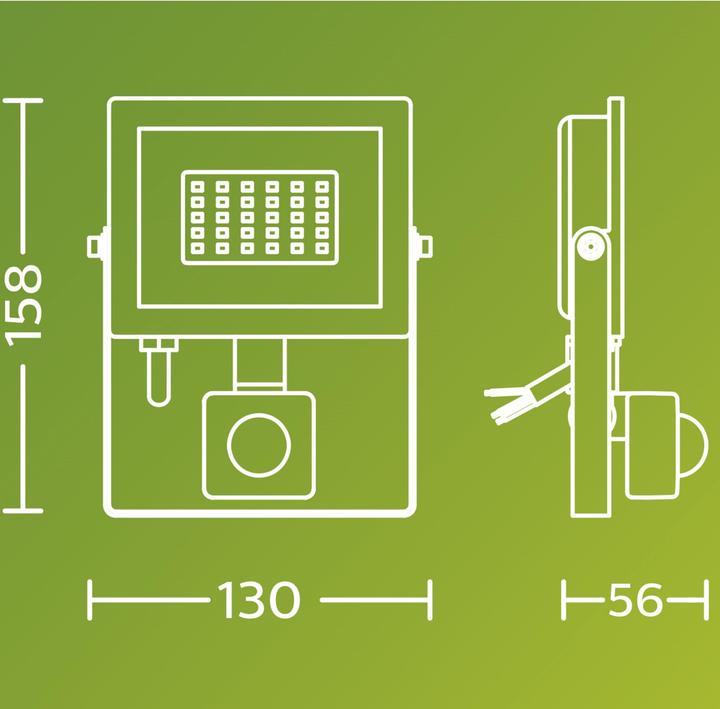 Produktbild Philips Outdoor Flutlicht Lois (1900 lm, IP65)