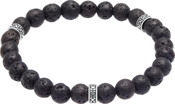 Immagine prodotto Kuzzoi Perla, Bracciale di perle (19 cm, Plastico, Lava, Argento 925)