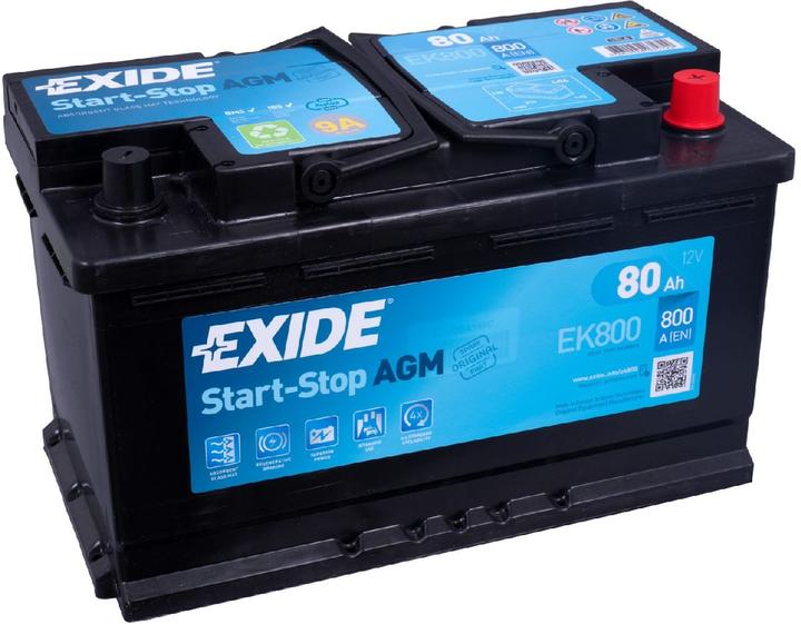 Exide Start-Stop AGM (12 V, 80 Ah, 800 A)