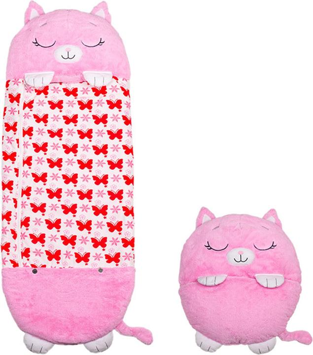 Actual product image Happy Nappers Nappers Cat pink | Large 6-12 years | Play - cuddle - sleep | Children's sleeping bag (137 cm)