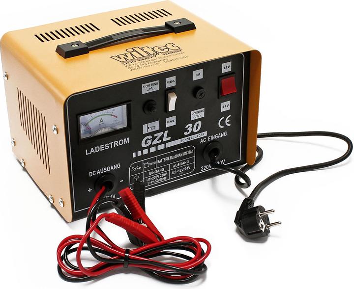 Image du produit Wiltec Chargeur de batterie 12V 24V 16A Chargeur GZL30 (24V, 30 A)