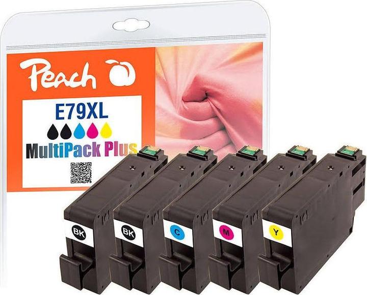 Actual product image Peach 79XL MultiP+2bk 1xc, m, y (M, C, Y, FC)