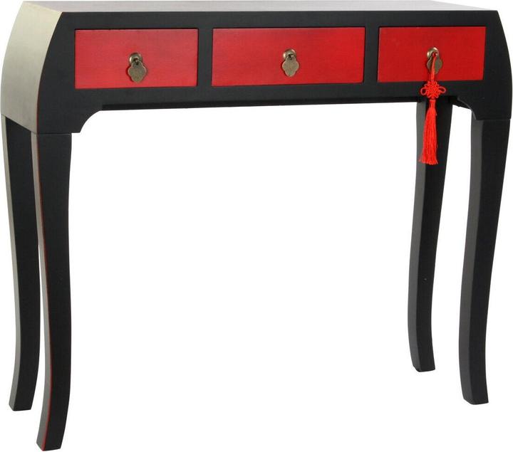 Produktbild DKD Home Decor Console Fir Red Black MDF Oriental (96 x 27 x 80 cm)