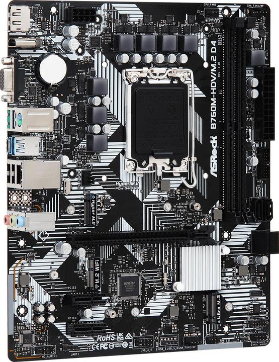 Image du produit AsRock B760M-HDV/M.2 D4 (LGA 1700, Intel B760, mATX)