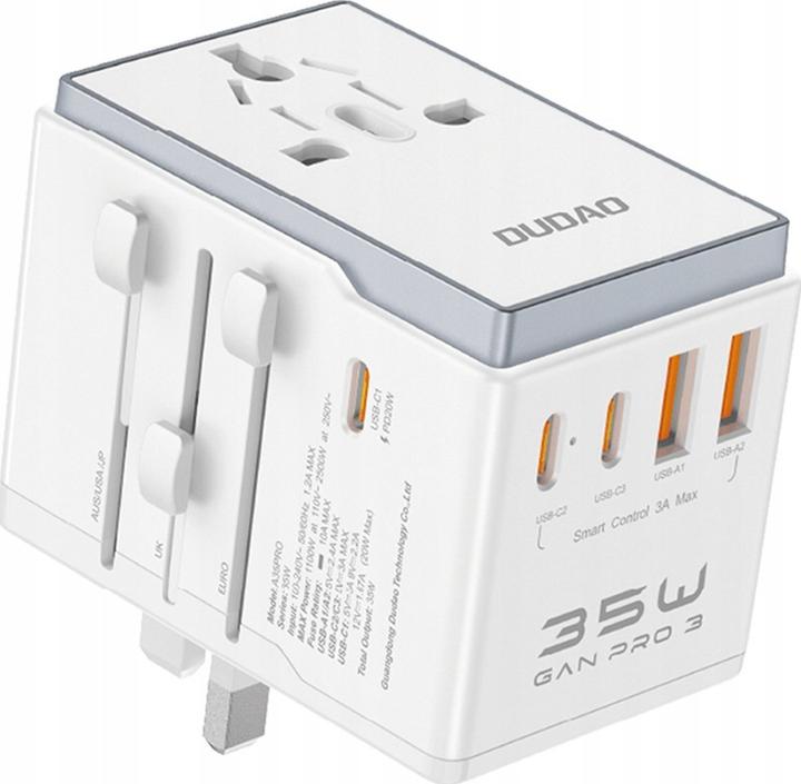 Image du produit Dudao A35 Adaptateur universel de voyage blanc