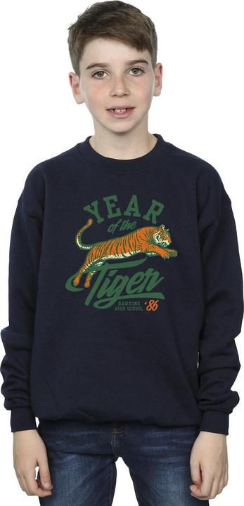 Produktbild Netflix Stranger Things Hawkins Year of The Tiger 86 Sweatshirt Jungen (128)