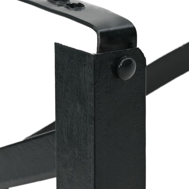 Actual product image VidaXL Beer table legs 2 pieces Folding black powder-coated steel
