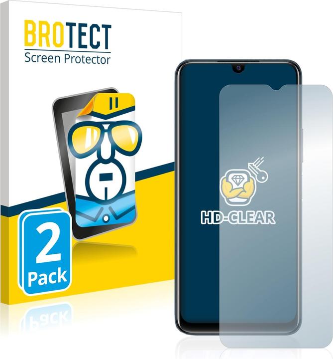 Actual product image BROTECT Screen Protector Clear (2 Piece, Vivo Y21)