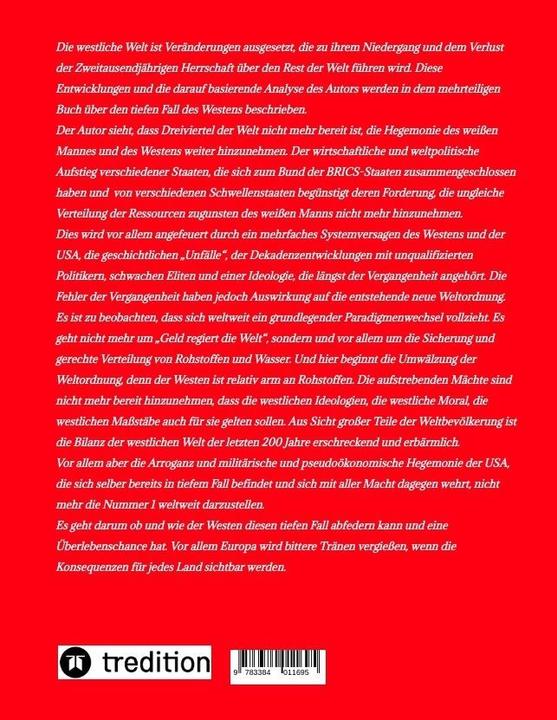 Produktbild Der tiefe Fall des Westens und die bitteren Tränen Europas (Michael Ghanem, 2023)