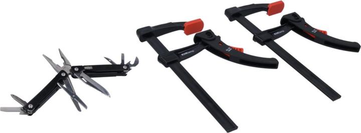 Image du produit Bessey Action 2x serre-joints à levier high-tech KLI Black + 1x Multitool (200 mm)
