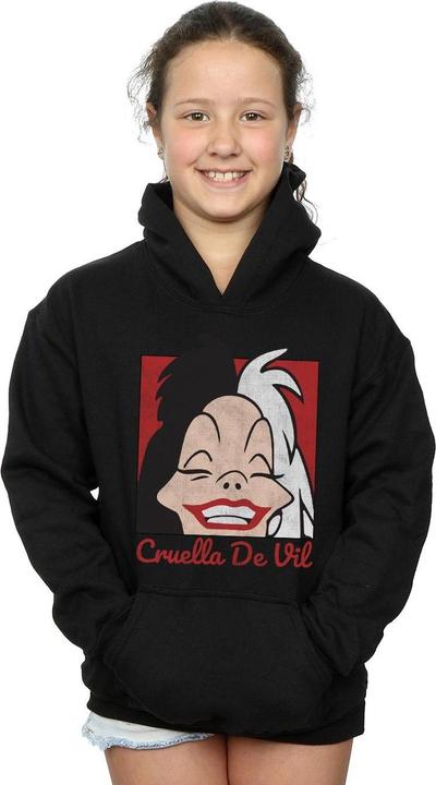 Produktbild Disney Cruella De Vil Cropped Head Kapuzenpullover Mädchen (128)