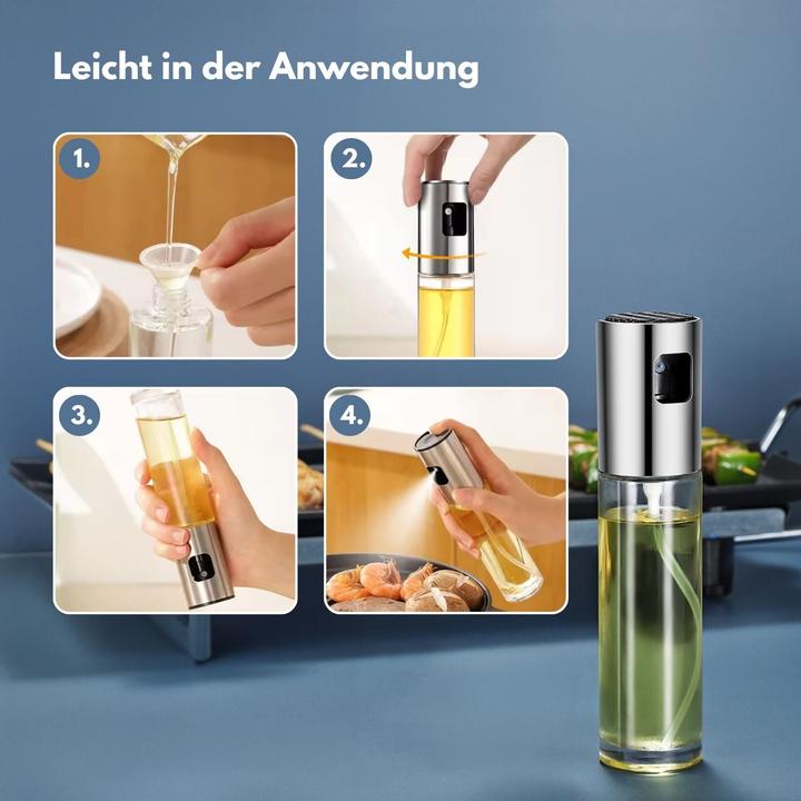 Produktbild Hermex Ölsprühflasche Ölzerstäuber Ölspender Ölflasche mit Zerstäuber (100 ml)