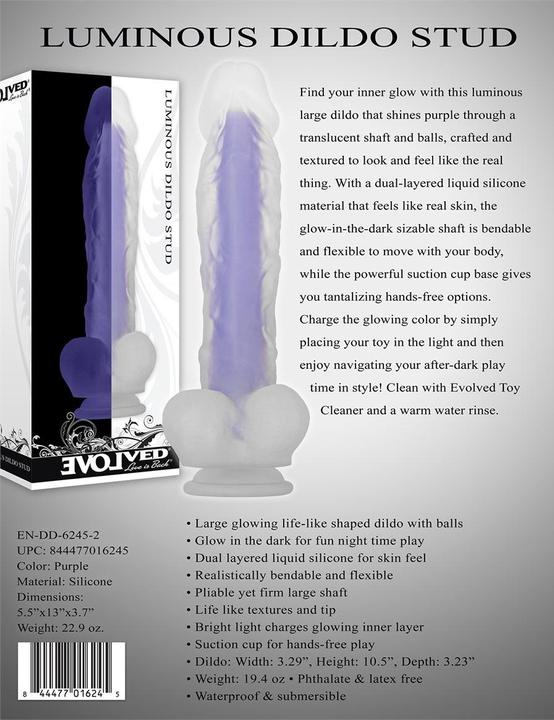 Produktbild Evolved Luminous Dildo - Stud