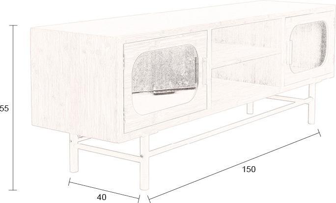 Actual product image Dutchbone Caroun sideboard (150 x 40 x 55 cm)