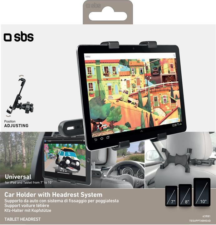 Actual product image SBS Headrest for 7Inc-10Inc tablet