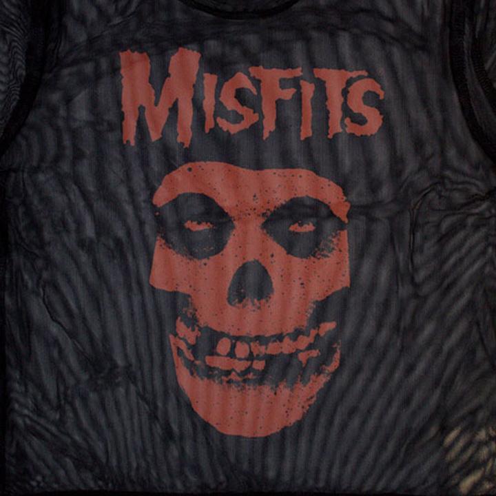 Actual product image Misfits Womens/Ladies Skull Mesh Logo Crop Top (XS)