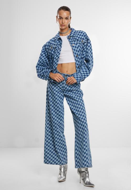 Produktbild Urban Classics Ladies 80‘s Oversized Laser Printed Denim Jacket - 166871 (4XL)