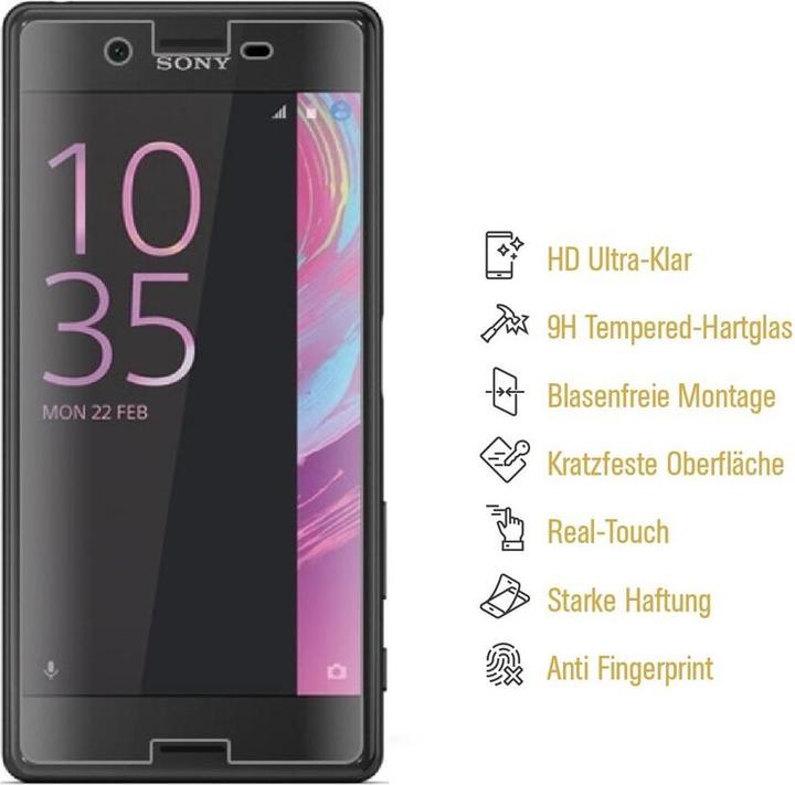 Produktbild Protectorking 1x echtes Tempered 9H Panzerhartglas 3D KLAR (1 Stück, Sony Xperia X)
