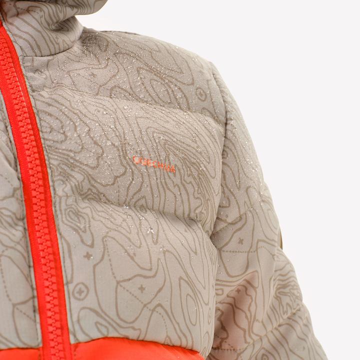 Actual product image Quechua Winter jacket toddlers size 92-116 hiking - NH500 orange/beige