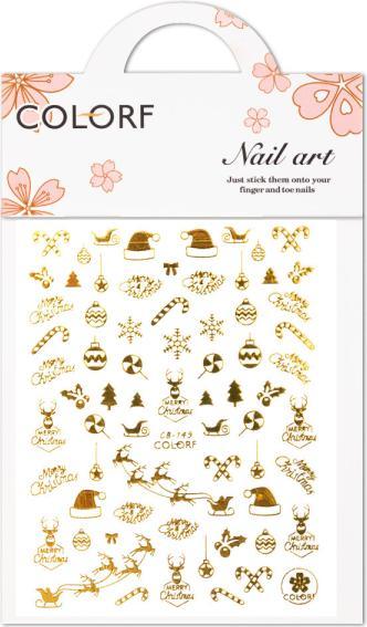 Nagellack24 Weihnachten (Nagelstempel, Gold)