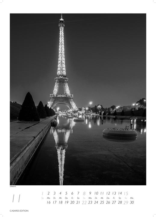 Produktbild Paris schwarz-weiss 2026 S 29x21cm (Kein Einband, Deutsch)