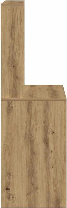 Produktbild VidaXL Schreibtisch mit Regal Artisan-Eiche 100x45x140cm Holzwerkstoff (100 x 45 x 140 cm)