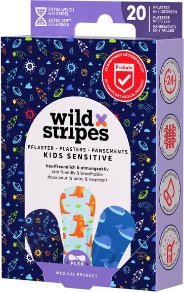 Produktbild Wild Stripes Schn Schuerfwu Kids Spa 20 (20 x)