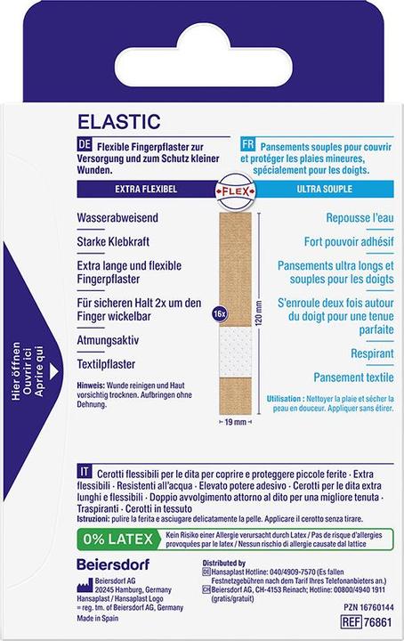 Energy Label Hansaplast Finger Strips DUO
