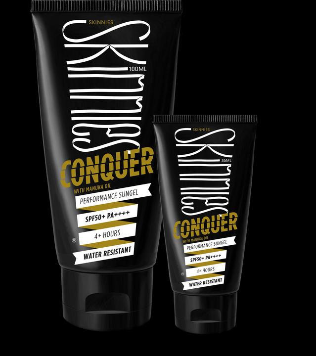 Actual product image Skinnies Conquer (Sun cream face, SPF 50, 35 ml, 40 g)