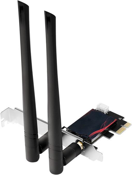 Produktbild LogiLink PCI-Express Karte, WI-FI 6E &, BT5.0 (PCI-E x1)