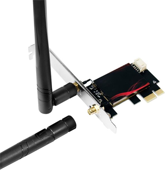 Produktbild LogiLink PCI-Express Karte, WI-FI 6E &, BT5.0 (PCI-E x1)