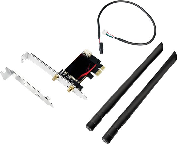 Produktbild LogiLink PCI-Express Karte, WI-FI 6E &, BT5.0 (PCI-E x1)