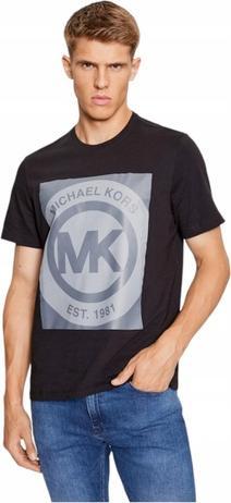 Michael Kors SS CREW GRAPHIC T MONOLITH MK BLACK 6F36G10091 001 M L (L)