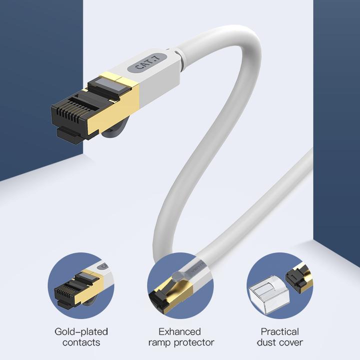 Actual product image Vention Category 7 SFTP Network Cable ICDHD 0.5m Grey (CAT7, 0.50 m)