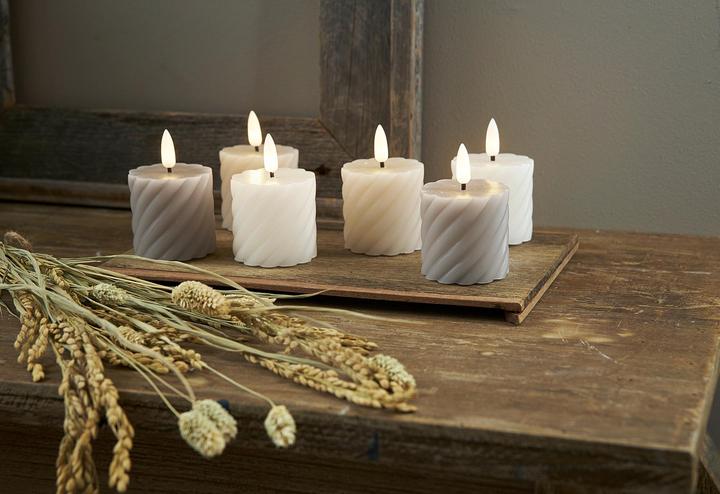 Actual product image Star Trading LED Pillar Candle 2 Pack Flame Swirl (2 x)
