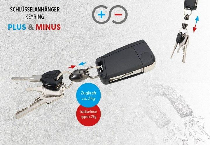 Immagine prodotto Troika Portachiavi Plus&Minus pistola nera, argento