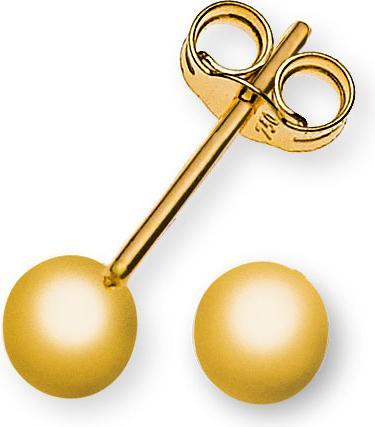 Muau Ohrstecker Kugeln Gelbgold 750, 6mm (Gold)