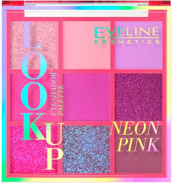 Eveline Look Up Neon Pink Palette 9 Eye Shadows 10.8G (Neon Pink)
