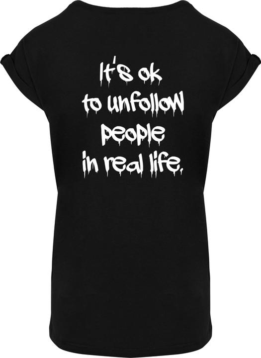 Actual product image Merchcode Ladies Unfollow Extended Shoulder Tee - 111691 (S)