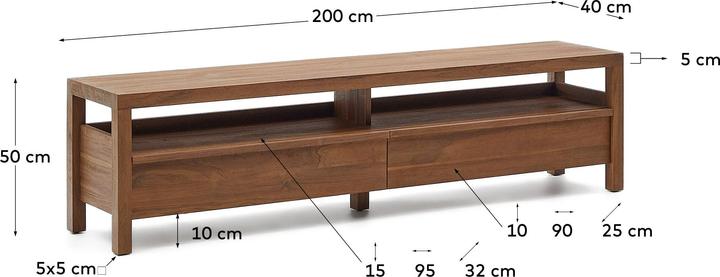 Produktbild Kave Home Sashi (40 x 200 x 50 cm)