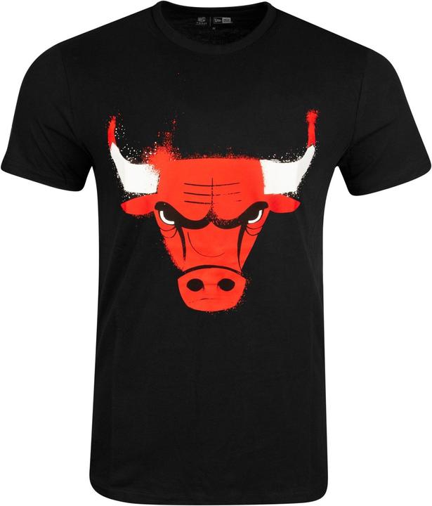 New Era NBA Shirt - SPRAY Chicago Bulls schwarz - XXL (XXL)
