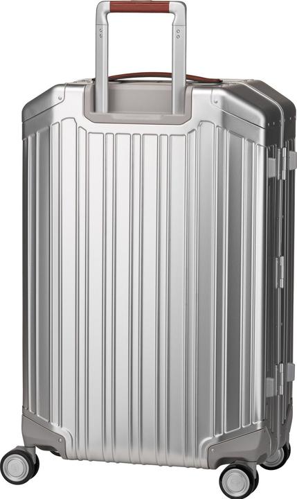 Actual product image Piquadro Ultra Slim Medium Suitcase Gray/Leather (75 l, M (50 - 90l))