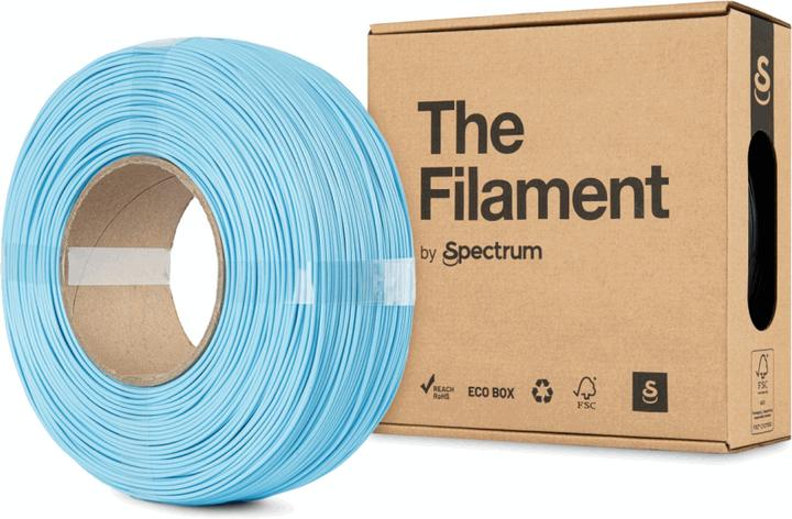 Immagine prodotto Il filamento ReFill PLA 1,75mm SKY BLUE 1kg (PLA, 1.75 mm, 1000 g, Blu)