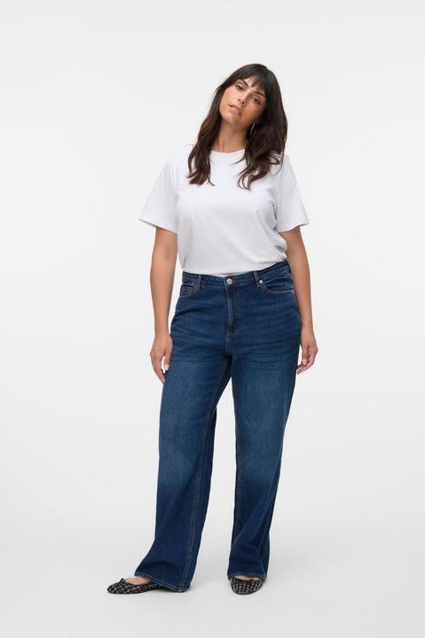 Actual product image Vero Moda VMTESSA Hohe Taille Weiter Beinschnitt Jeans Weit geschnitten (W44/L32)