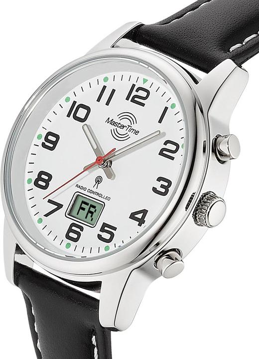 Actual product image Master Time MTLA-10817-12L Radio controlled ladies watch 34mm 3ATM (Digital watch, Analogue wristwatch, Radio-controlled clock, 34 mm)