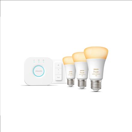 Actual product image Philips Hue White Ambiance Starter Set (E27, 11 W, 1100 lm, 3 x, F)